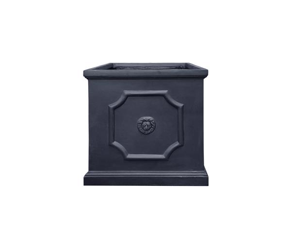 Clayfibre Lion Head Cube Planter - Grey